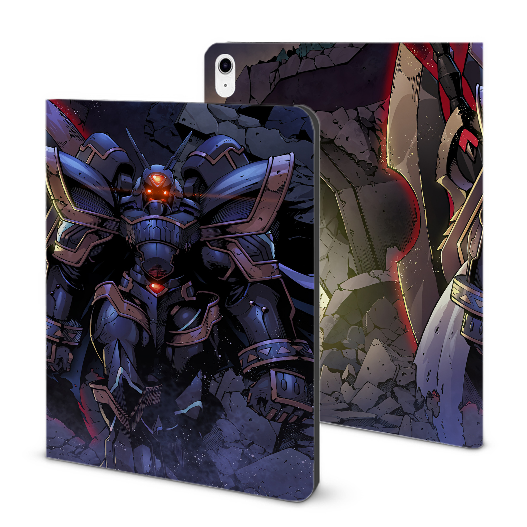 （画像用） Digimon デジタルモンスター/デジモン IPad ケース ブック型 PUレザー TPU 耐衝撃 軽量 薄型 ペン収納なし 全面保護 IPad 各モデル対応